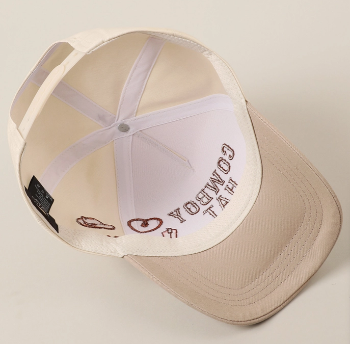 Cowboy Hat Cactus Heart Embroidery Trucker Hat-Accessories-Krush Kandy, Women's Online Fashion Boutique Located in Phoenix, Arizona (Scottsdale Area)