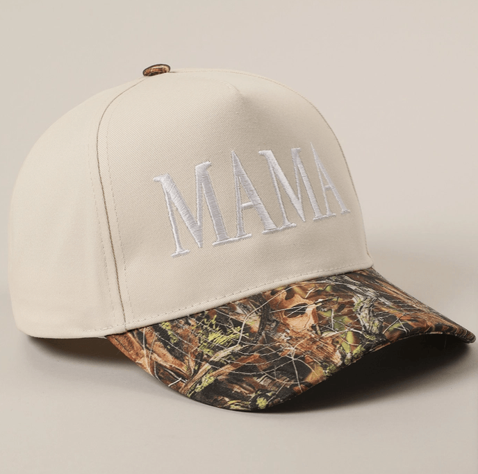 MAMA Letter Embroidery Camo Two-Tone Trucker Hat-Accessories-Krush Kandy, Women's Online Fashion Boutique Located in Phoenix, Arizona (Scottsdale Area)