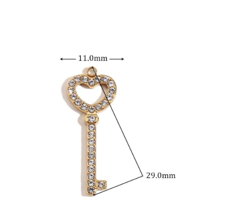 Delicate Lock Charm-Jewelry-Krush Kandy, Women's Online Fashion Boutique Located in Phoenix, Arizona (Scottsdale Area)