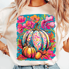 Pastel Patchwork Pumpkin Tee-Graphic Tees-Krush Kandy, Women's Online Fashion Boutique Located in Phoenix, Arizona (Scottsdale Area)