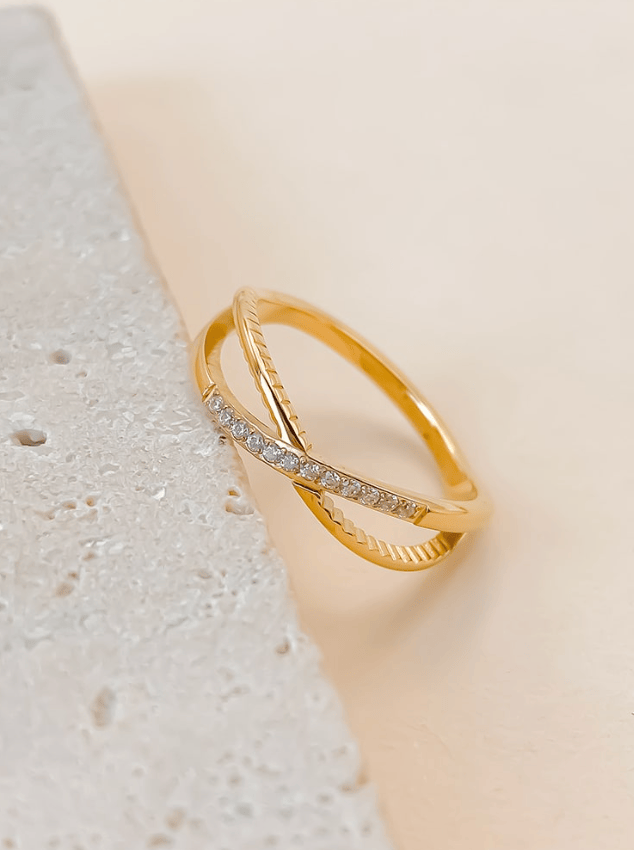 Cross Minimalist Stackable Ring-Jewelry-Krush Kandy, Women's Online Fashion Boutique Located in Phoenix, Arizona (Scottsdale Area)