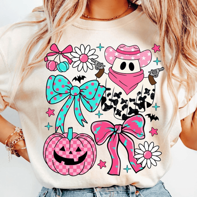 Yeehaw Cutie Halloween Tee-Graphic Tees-Krush Kandy, Women's Online Fashion Boutique Located in Phoenix, Arizona (Scottsdale Area)