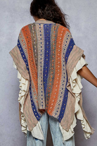 POL Boho Striped Ruffle Cardigan-Cardigan-Krush Kandy, Women's Online Fashion Boutique Located in Phoenix, Arizona (Scottsdale Area)