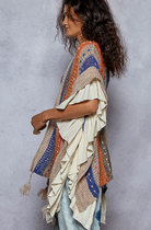 POL Boho Striped Ruffle Cardigan-Cardigan-Krush Kandy, Women's Online Fashion Boutique Located in Phoenix, Arizona (Scottsdale Area)