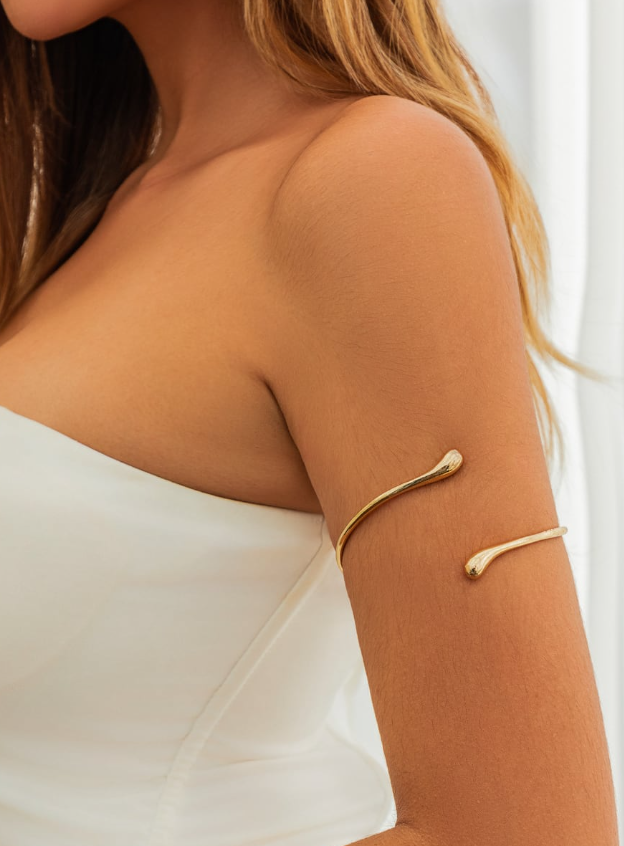 Large Zinc Alloy Cuff Bangle Arm Chain-Jewelry-Krush Kandy, Women's Online Fashion Boutique Located in Phoenix, Arizona (Scottsdale Area)