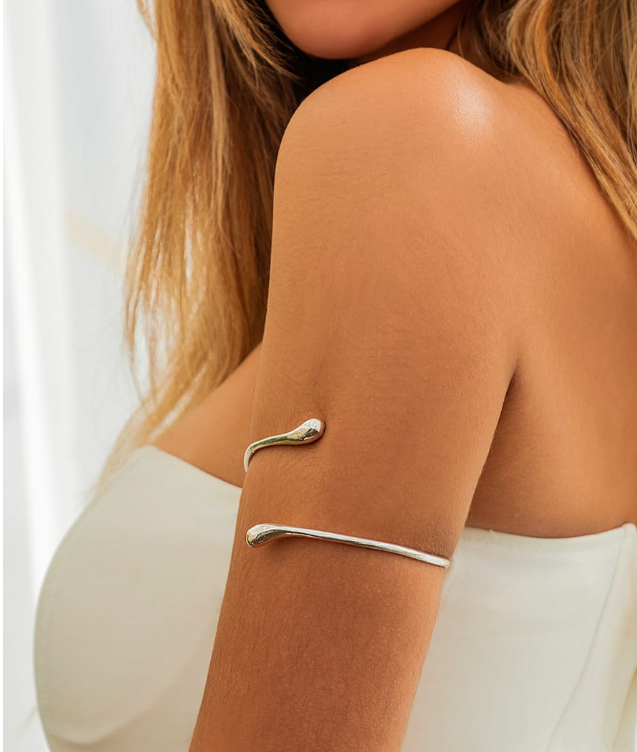 Large Zinc Alloy Cuff Bangle Arm Chain-Jewelry-Krush Kandy, Women's Online Fashion Boutique Located in Phoenix, Arizona (Scottsdale Area)