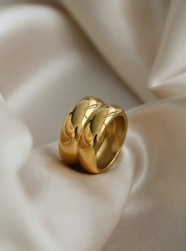 Stainless Steel Geometric Trend Band Ring-Jewelry-Krush Kandy, Women's Online Fashion Boutique Located in Phoenix, Arizona (Scottsdale Area)