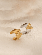 Stainless Steel Heart Minimalist Band Ring-Jewelry-Krush Kandy, Women's Online Fashion Boutique Located in Phoenix, Arizona (Scottsdale Area)