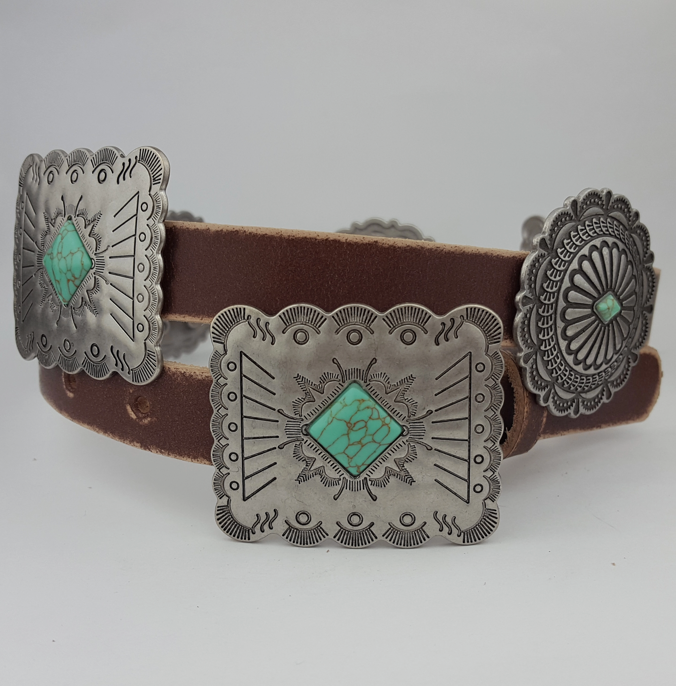 Western Genuine Distressed Leather Belt-Belts-Krush Kandy, Women's Online Fashion Boutique Located in Phoenix, Arizona (Scottsdale Area)