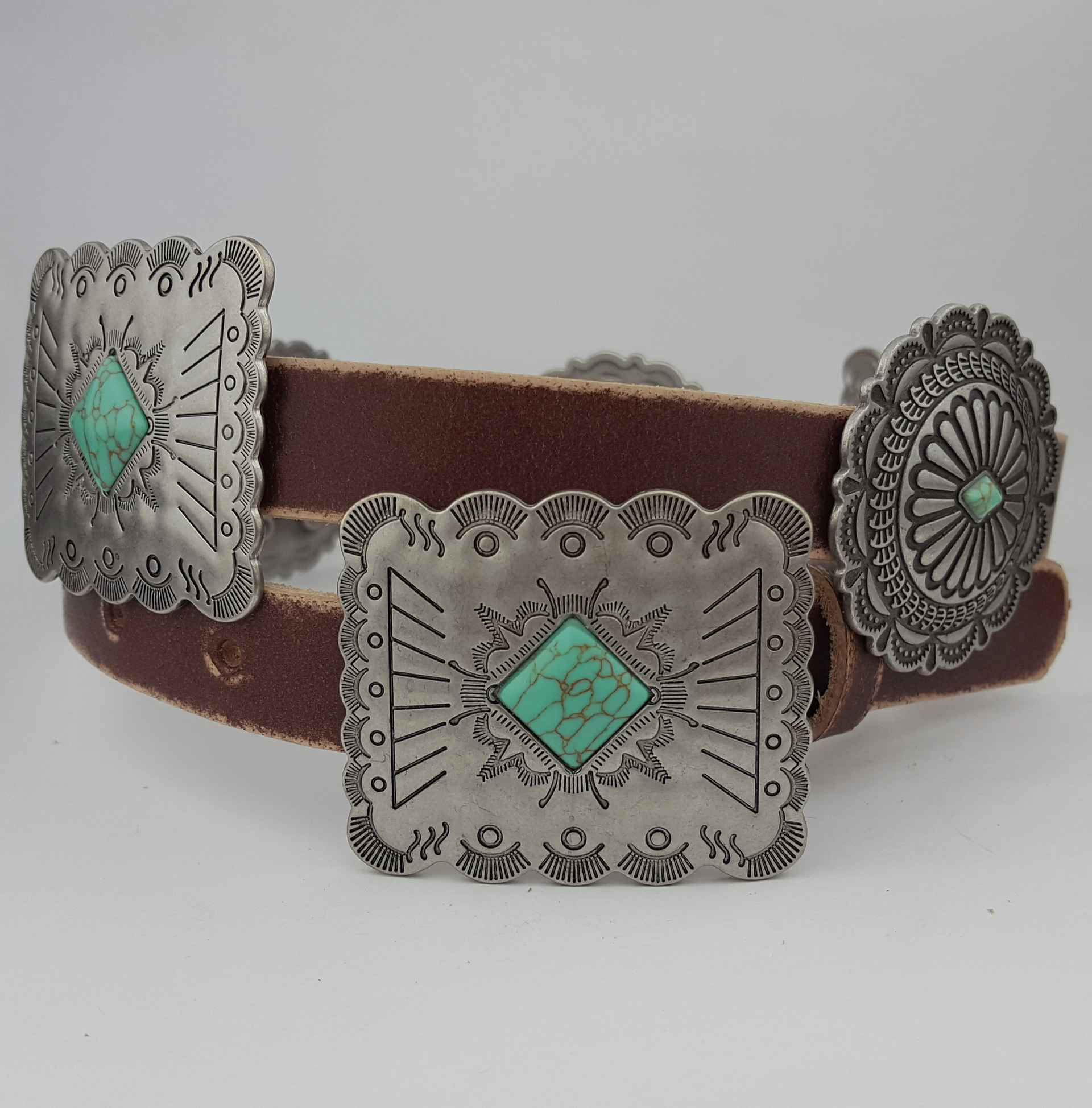Western Genuine Distressed Leather Belt-Belts-Krush Kandy, Women's Online Fashion Boutique Located in Phoenix, Arizona (Scottsdale Area)