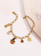 Stainless Steel Vintage Cute Ghost Pumpkin Halloween Bracelet-Bracelets-Krush Kandy, Women's Online Fashion Boutique Located in Phoenix, Arizona (Scottsdale Area)