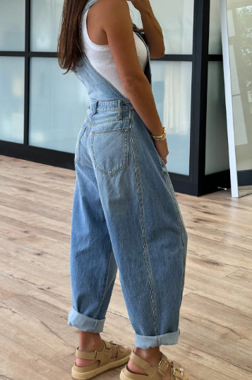 Buckle Barrel Denim Overalls-Overalls-Krush Kandy, Women's Online Fashion Boutique Located in Phoenix, Arizona (Scottsdale Area)