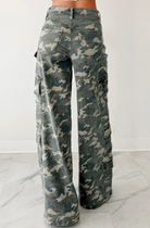 Camo Cargo Wide Leg Pants-Pants-Krush Kandy, Women's Online Fashion Boutique Located in Phoenix, Arizona (Scottsdale Area)