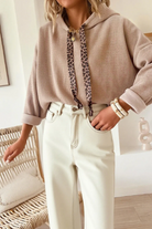 Thermal Textured Drawstring Baggy Hoodie-Hoodies-Krush Kandy, Women's Online Fashion Boutique Located in Phoenix, Arizona (Scottsdale Area)