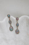 Classic Three Stone Twisted Rope Earrings-Drop Earrings-Krush Kandy, Women's Online Fashion Boutique Located in Phoenix, Arizona (Scottsdale Area)