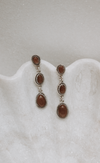 Classic Three Stone Twisted Rope Earrings-Drop Earrings-Krush Kandy, Women's Online Fashion Boutique Located in Phoenix, Arizona (Scottsdale Area)