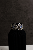 Starry Horseshoe Stone Earrings-Stud Earrings-Krush Kandy, Women's Online Fashion Boutique Located in Phoenix, Arizona (Scottsdale Area)