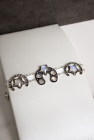 Saddle Sling Chain Horseshoe Bracelet-Chain Bracelets-Krush Kandy, Women's Online Fashion Boutique Located in Phoenix, Arizona (Scottsdale Area)