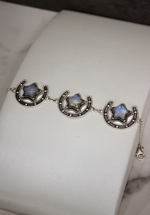 Triple Threat Horseshoe Bracelet-Chain Bracelets-Krush Kandy, Women's Online Fashion Boutique Located in Phoenix, Arizona (Scottsdale Area)