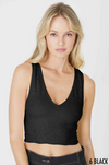 Lace V Neck Tank Top-Tanks-Krush Kandy, Women's Online Fashion Boutique Located in Phoenix, Arizona (Scottsdale Area)