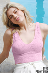 Lace V Neck Tank Top-Tanks-Krush Kandy, Women's Online Fashion Boutique Located in Phoenix, Arizona (Scottsdale Area)