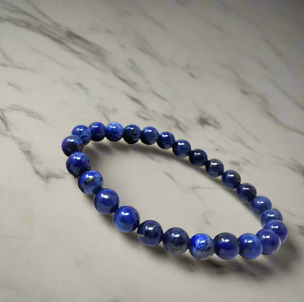 8mm Lapis Lazuli Beaded Stretch Bracelet-Beaded Bracelets-Krush Kandy, Women's Online Fashion Boutique Located in Phoenix, Arizona (Scottsdale Area)