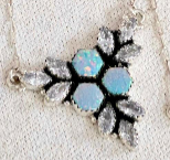 White CZ & Multi Opal Icebreaker Necklaces-Chain Necklaces-Krush Kandy, Women's Online Fashion Boutique Located in Phoenix, Arizona (Scottsdale Area)