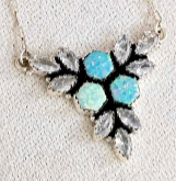 White CZ & Multi Opal Icebreaker Necklaces-Chain Necklaces-Krush Kandy, Women's Online Fashion Boutique Located in Phoenix, Arizona (Scottsdale Area)