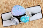 One Of A Kind Opal Rings-Rings-Krush Kandy, Women's Online Fashion Boutique Located in Phoenix, Arizona (Scottsdale Area)