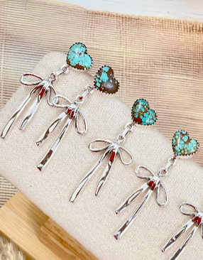 Multi Stone Bow Earrings-Stud Earrings-Krush Kandy, Women's Online Fashion Boutique Located in Phoenix, Arizona (Scottsdale Area)