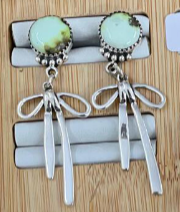 Multi Stone Bow Earrings-Stud Earrings-Krush Kandy, Women's Online Fashion Boutique Located in Phoenix, Arizona (Scottsdale Area)