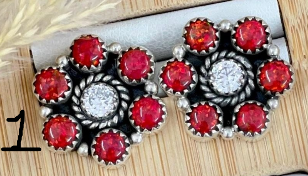 'Tis The Season Cluster Earrings-Stud Earrings-Krush Kandy, Women's Online Fashion Boutique Located in Phoenix, Arizona (Scottsdale Area)