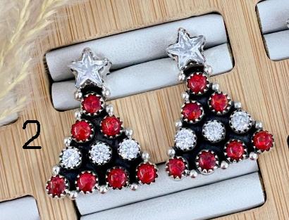 Holiday Cluster Earrings-Stud Earrings-Krush Kandy, Women's Online Fashion Boutique Located in Phoenix, Arizona (Scottsdale Area)