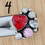 Multi Crystal Stone Rings-Rings-Krush Kandy, Women's Online Fashion Boutique Located in Phoenix, Arizona (Scottsdale Area)