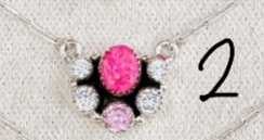 Neon Pink Opal & Crystal Necklace-Chain Necklaces-Krush Kandy, Women's Online Fashion Boutique Located in Phoenix, Arizona (Scottsdale Area)