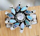 Let It Snow Opal & CZ Stone Cluster-Ring Sizers-Krush Kandy, Women's Online Fashion Boutique Located in Phoenix, Arizona (Scottsdale Area)