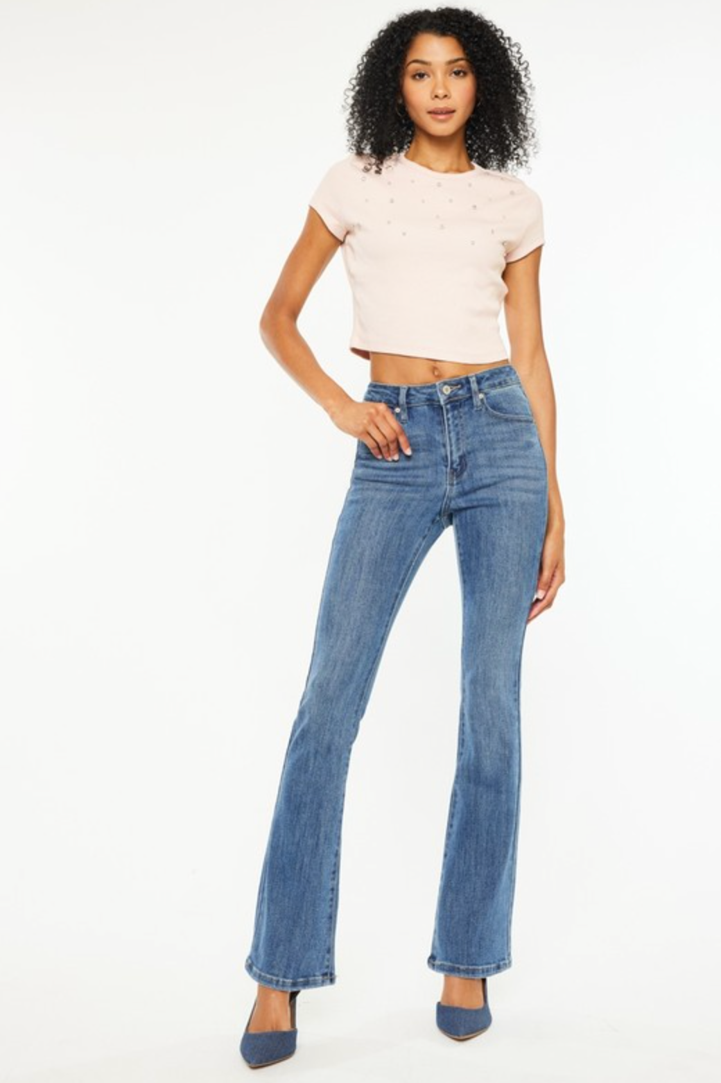 KANCAN Pure Bliss Bootcut Jeans-Jeans-Krush Kandy, Women's Online Fashion Boutique Located in Phoenix, Arizona (Scottsdale Area)