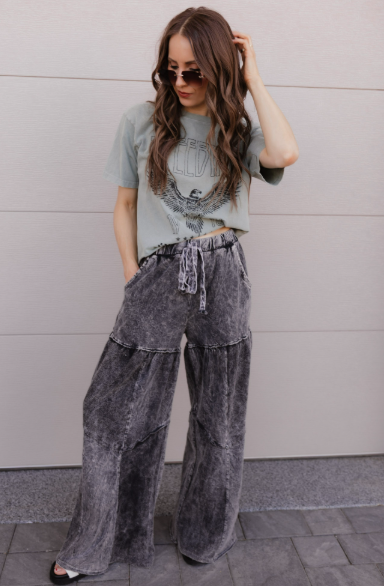 Free Bird 1976 Vintage Graphic Washed Faux Crop PREORDER-Graphic Tees-Krush Kandy, Women's Online Fashion Boutique Located in Phoenix, Arizona (Scottsdale Area)