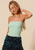 Jacquard Floral Seamless Tube Top-Tops-Krush Kandy, Women's Online Fashion Boutique Located in Phoenix, Arizona (Scottsdale Area)