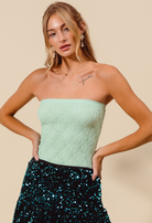 Jacquard Floral Seamless Tube Top-Tops-Krush Kandy, Women's Online Fashion Boutique Located in Phoenix, Arizona (Scottsdale Area)