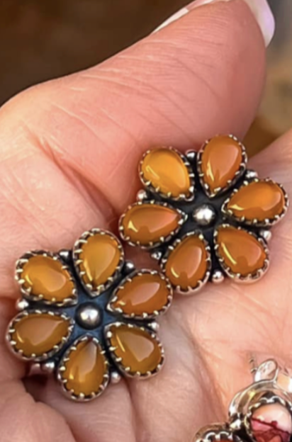 Mini Daisy Earrings MADE TO ORDER-Stud Earrings-Krush Kandy, Women's Online Fashion Boutique Located in Phoenix, Arizona (Scottsdale Area)