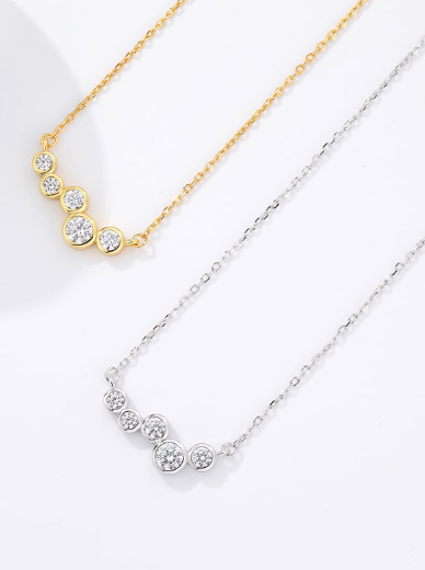 Crystal Cluster Minimalist Necklace-Necklaces-Krush Kandy, Women's Online Fashion Boutique Located in Phoenix, Arizona (Scottsdale Area)