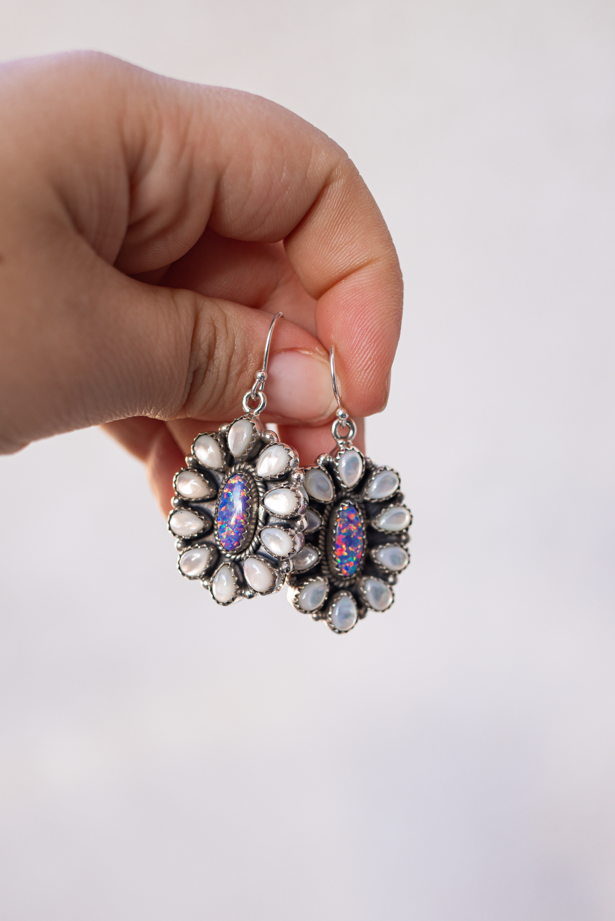 Jeweled Halo Delight Earrings-Drop Earrings-Krush Kandy, Women's Online Fashion Boutique Located in Phoenix, Arizona (Scottsdale Area)