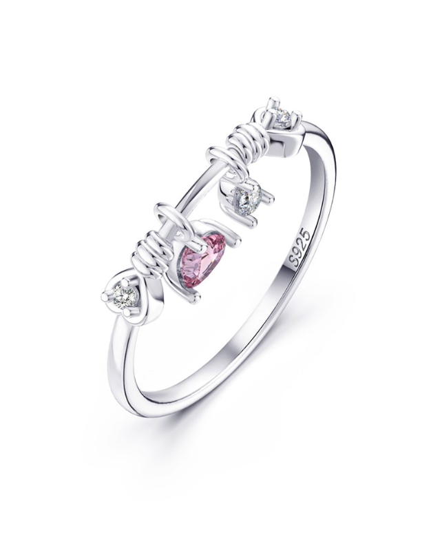 Cubic Zirconia Geometric Dainty Band Ring-Earrings-Krush Kandy, Women's Online Fashion Boutique Located in Phoenix, Arizona (Scottsdale Area)