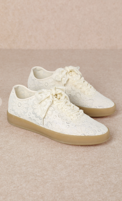 VERA Delicate Lace Sneakers-Shoes-Krush Kandy, Women's Online Fashion Boutique Located in Phoenix, Arizona (Scottsdale Area)