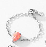 Sterling Silver Opal Geometric Minimalist Band Ring-Ring-Krush Kandy, Women's Online Fashion Boutique Located in Phoenix, Arizona (Scottsdale Area)