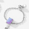 Sterling Silver Opal Geometric Minimalist Band Ring-Ring-Krush Kandy, Women's Online Fashion Boutique Located in Phoenix, Arizona (Scottsdale Area)