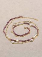 Natural Stone Minimalist Multi Strand Necklace-Necklaces-Krush Kandy, Women's Online Fashion Boutique Located in Phoenix, Arizona (Scottsdale Area)