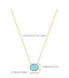 Turquoise Geometric Minimalist Necklace-Necklaces-Krush Kandy, Women's Online Fashion Boutique Located in Phoenix, Arizona (Scottsdale Area)