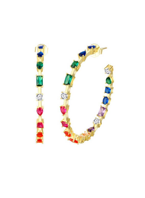 Cubic Zirconia Geometric Minimalist Stud Earrings-Earrings-Krush Kandy, Women's Online Fashion Boutique Located in Phoenix, Arizona (Scottsdale Area)